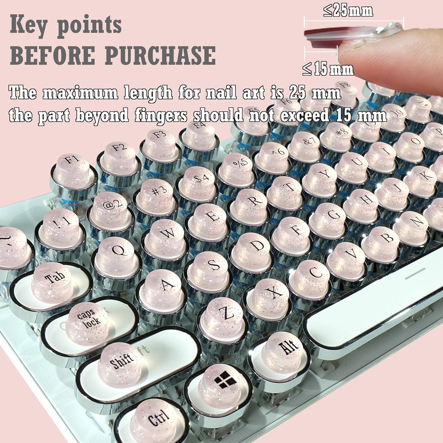 Elevador de Teclas para Teclado Ivaso - Cilindro Rosa 128 Piezas