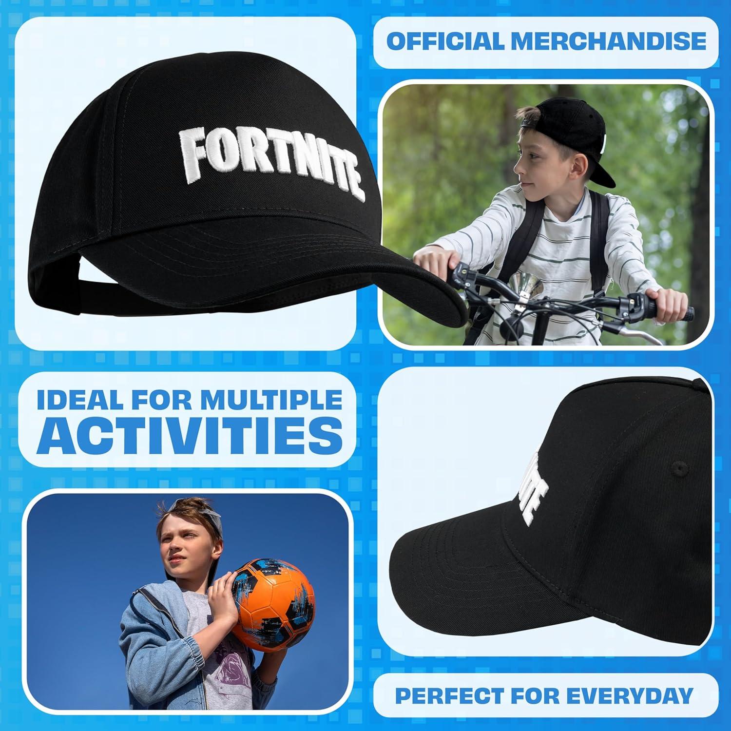 Gorra de béisbol Fortnite para niños 6-14 años - Sombrero ligero