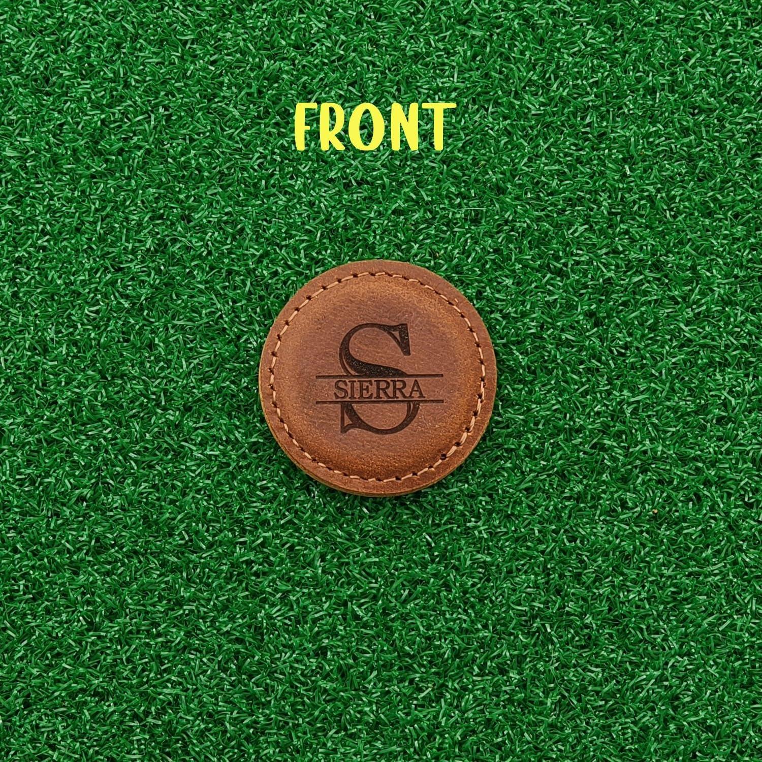 Paquete de 3 Marcadores de Golf Magnéticos VILEMALEN de Cuero