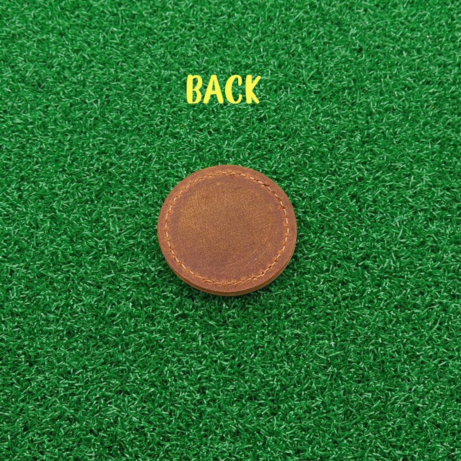 Paquete de 3 Marcadores de Golf Magnéticos VILEMALEN de Cuero