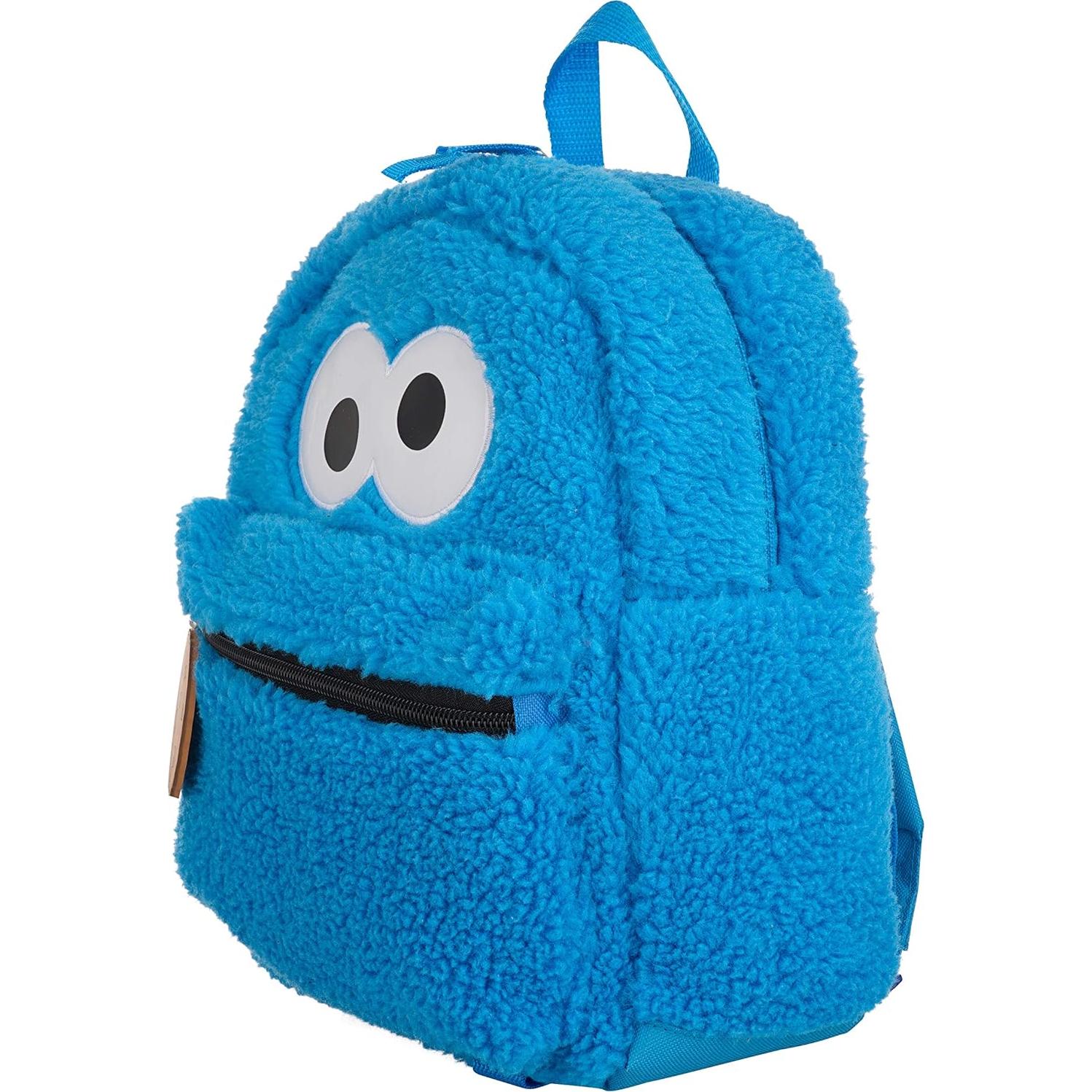 Mini Mochila Cookie Monster Sesame Street 30.5x25.4cm