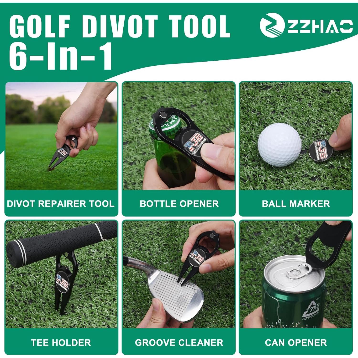 Herramienta de Divot de Golf ZZHAO con Marcador y Clip