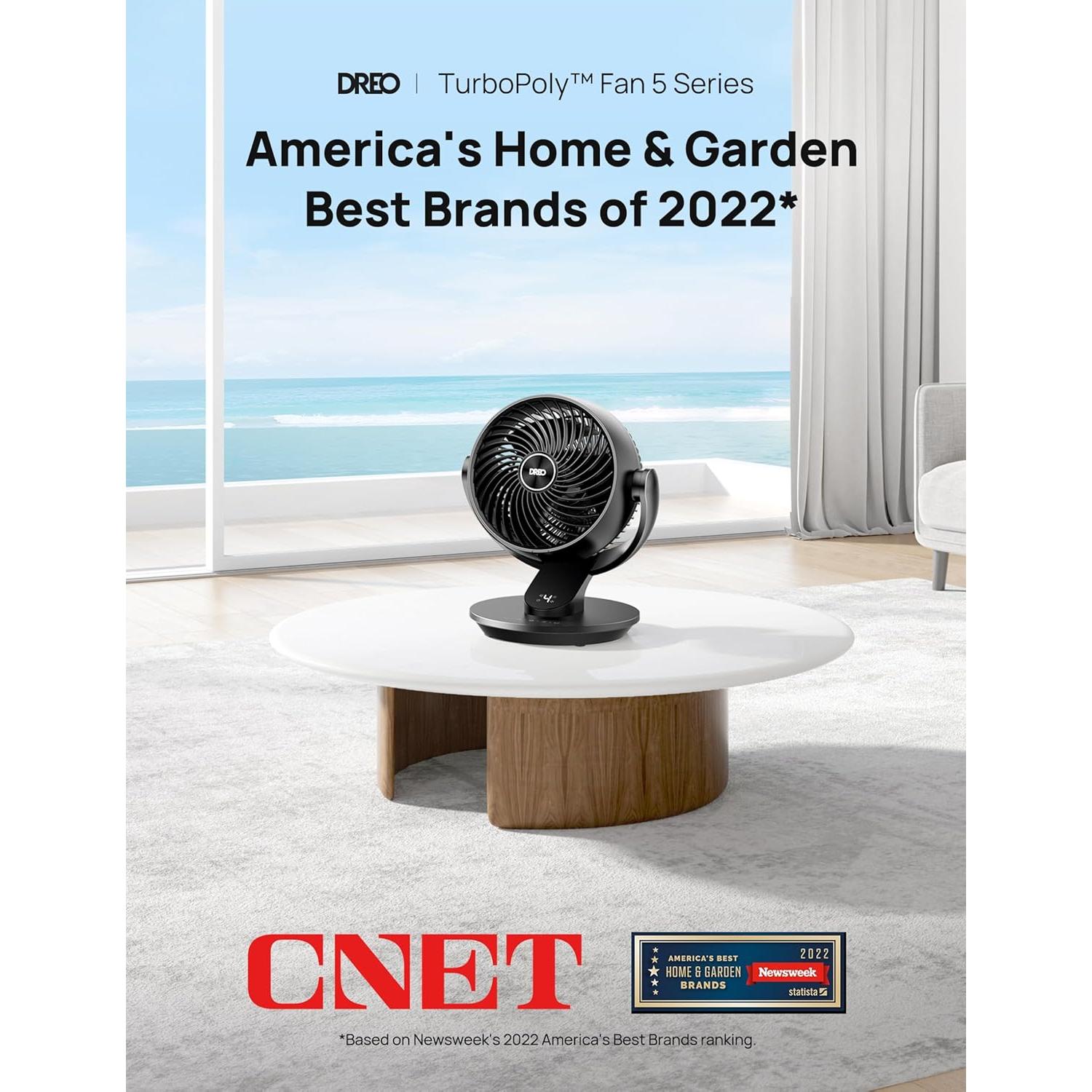 Ventilador de escritorio Dreo DR-HAF001 4 velocidades 28dB