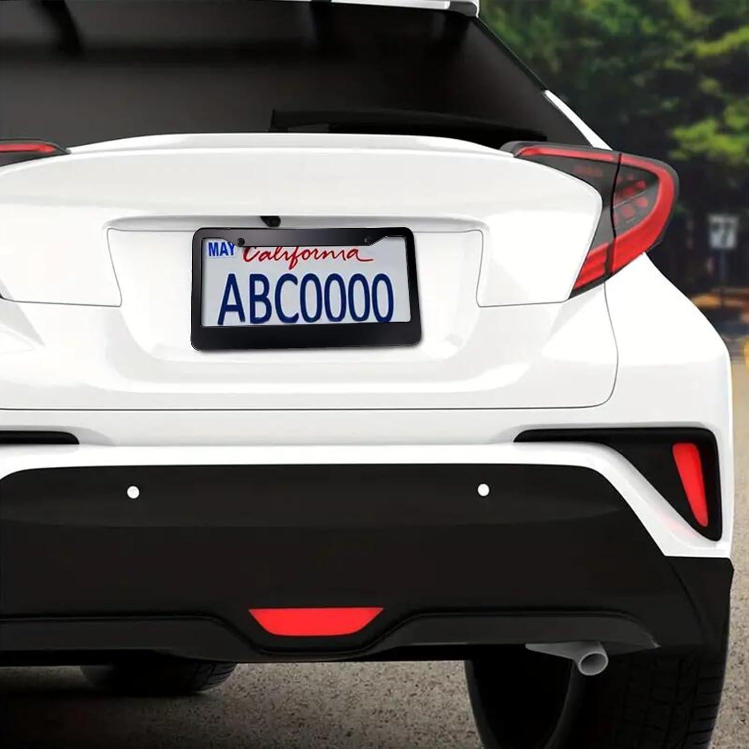 Marco de Placa de Licencia Negro Shutuan - Conjunto de 2 Unidades