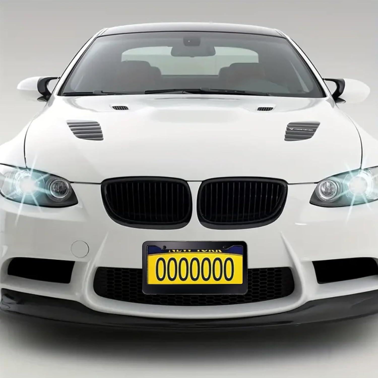 Marco de Placa de Licencia Negro Shutuan - Conjunto de 2 Unidades