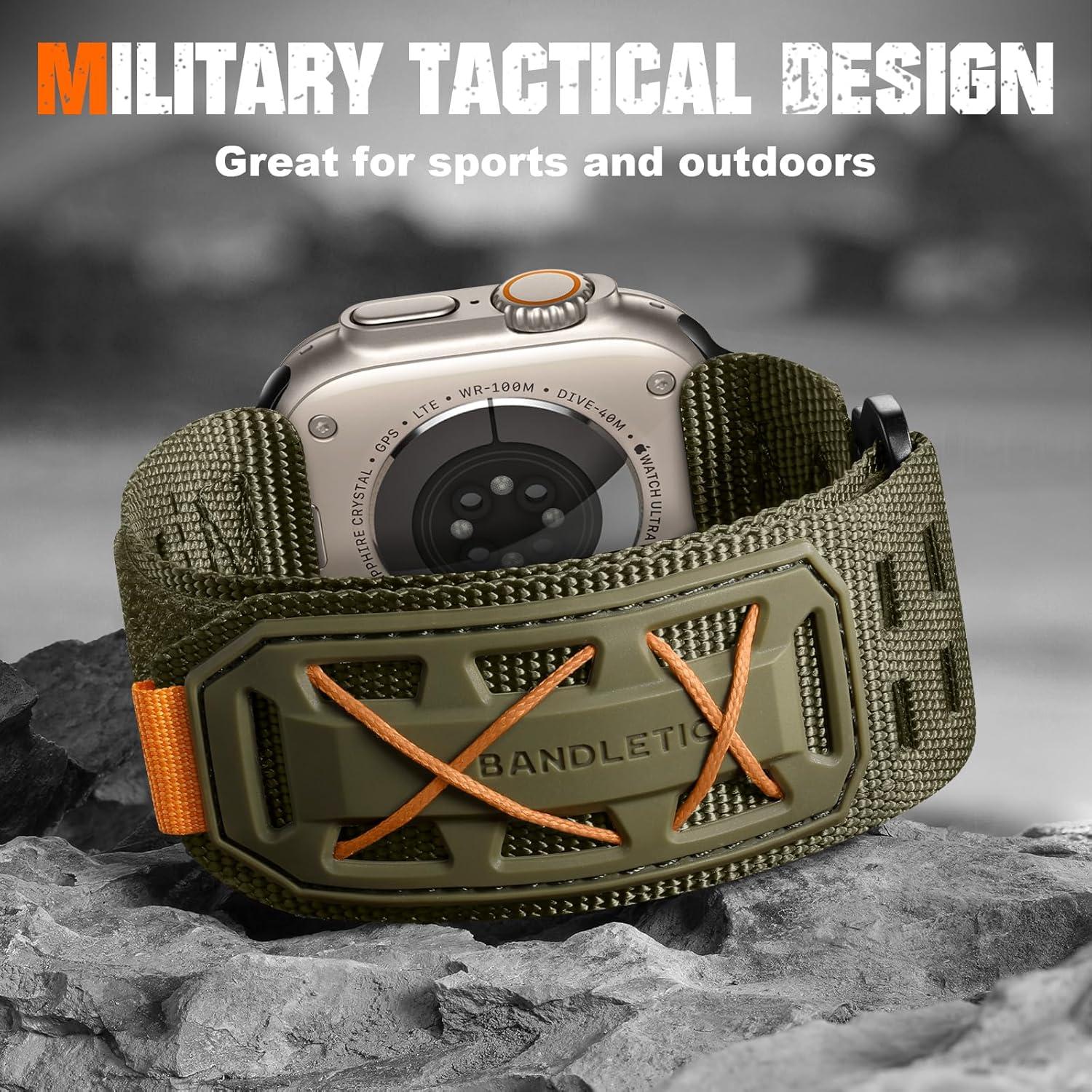 Correa de Nylon Militar para Apple Watch 32mm Verde - Bandletic