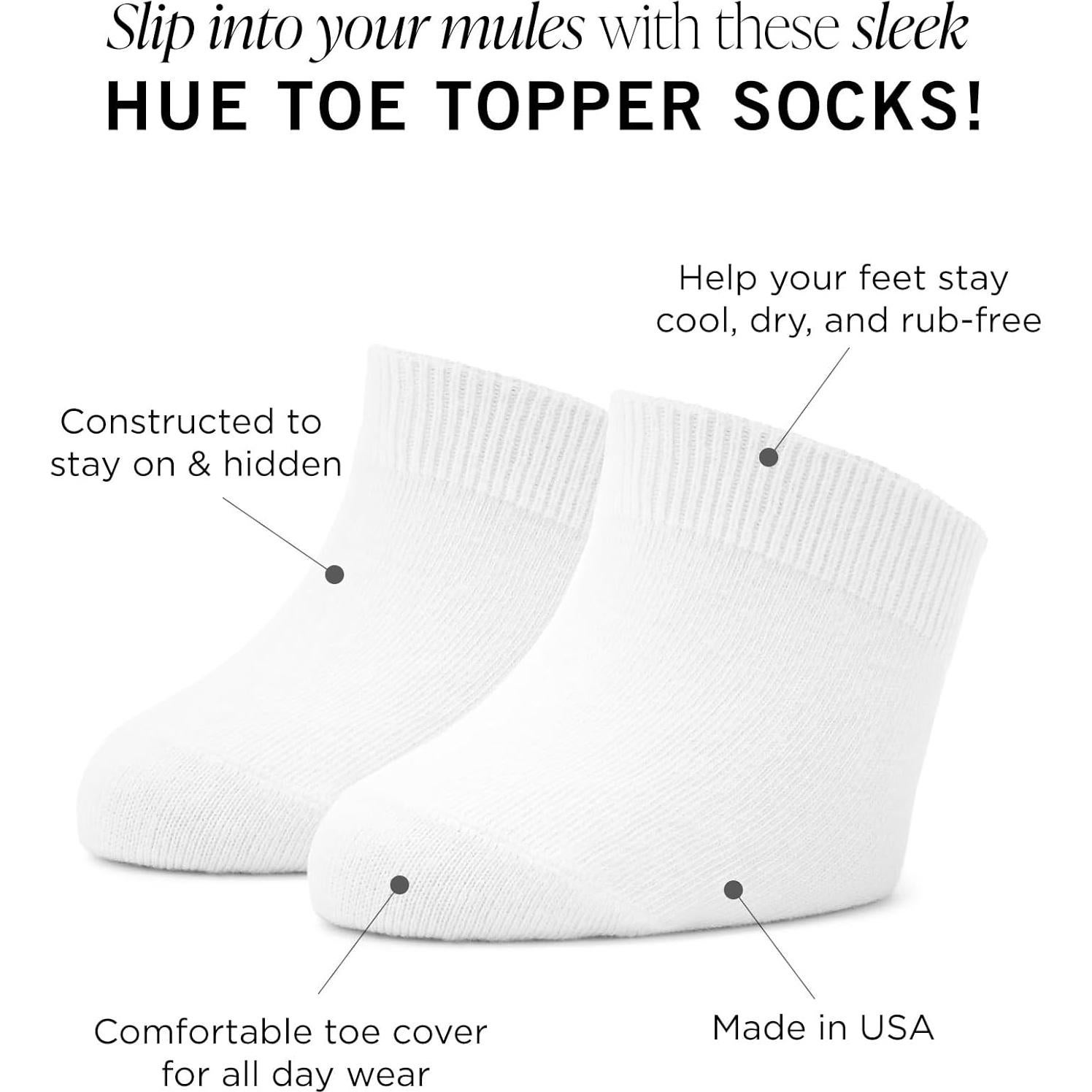 Calcetines Ocultos HUE de Algodón para Mujeres - 3 Paquetes