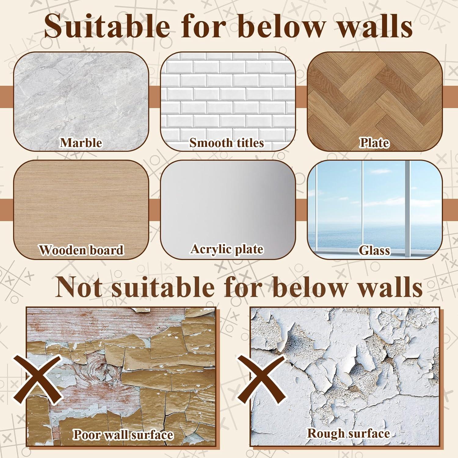 Juego de Tres en Raya VercanMonth Pared Fieltro Negro 42x42cm