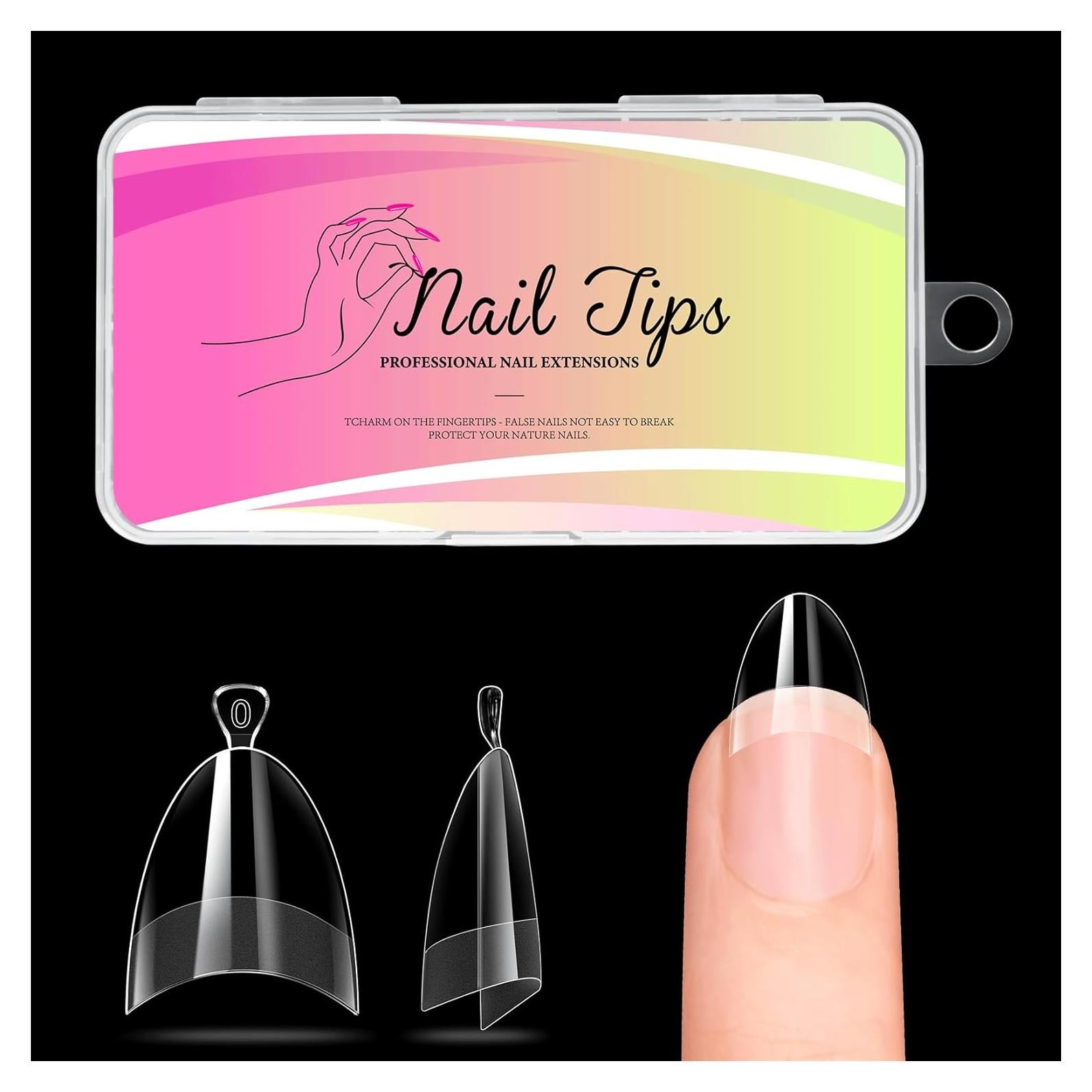 Consejos de Uñas Almendradas Cortas Ranrose 240PCS Gel Mate