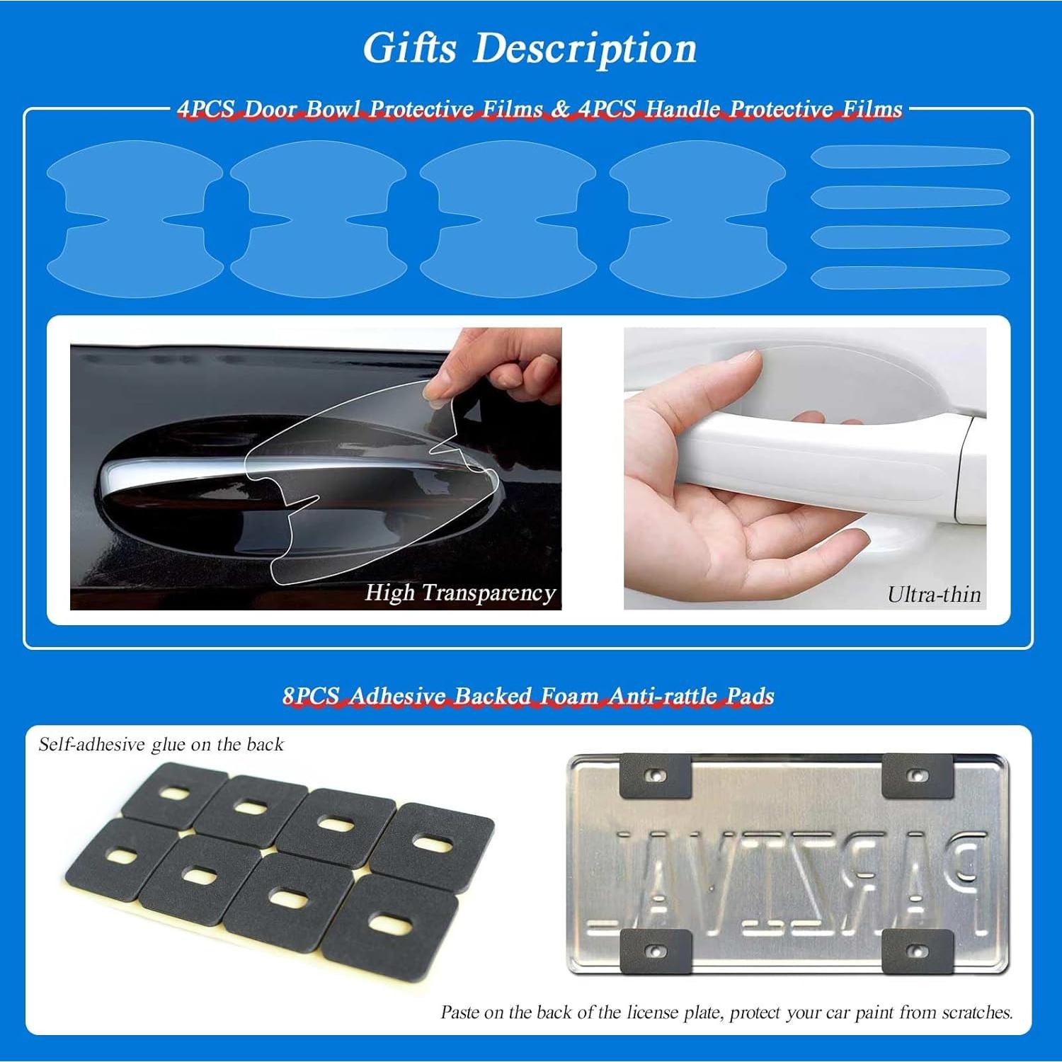 2 Marcos de Placa de Licencia Pirffii Aventura Azul Universales