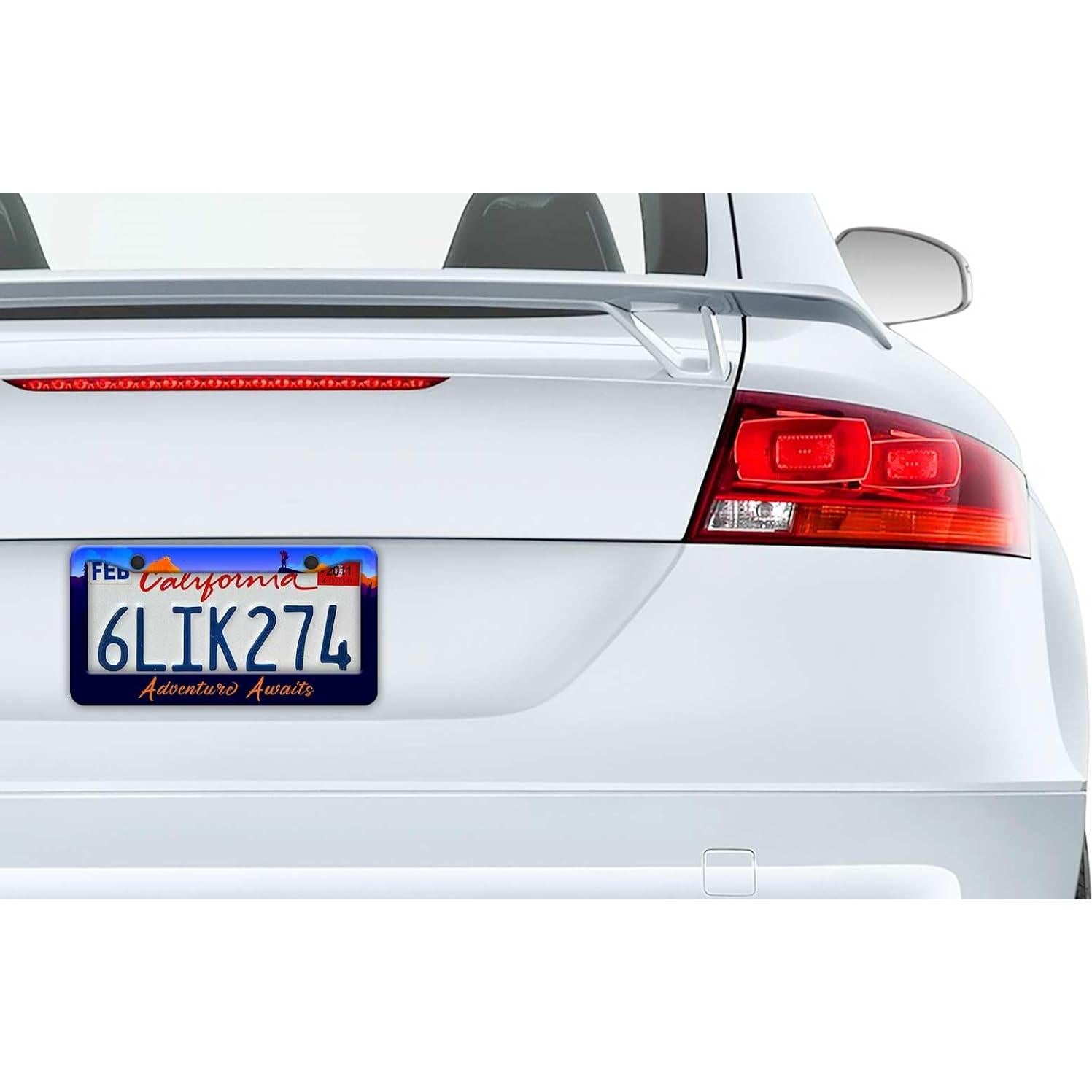 2 Marcos de Placa de Licencia Pirffii Aventura Azul Universales