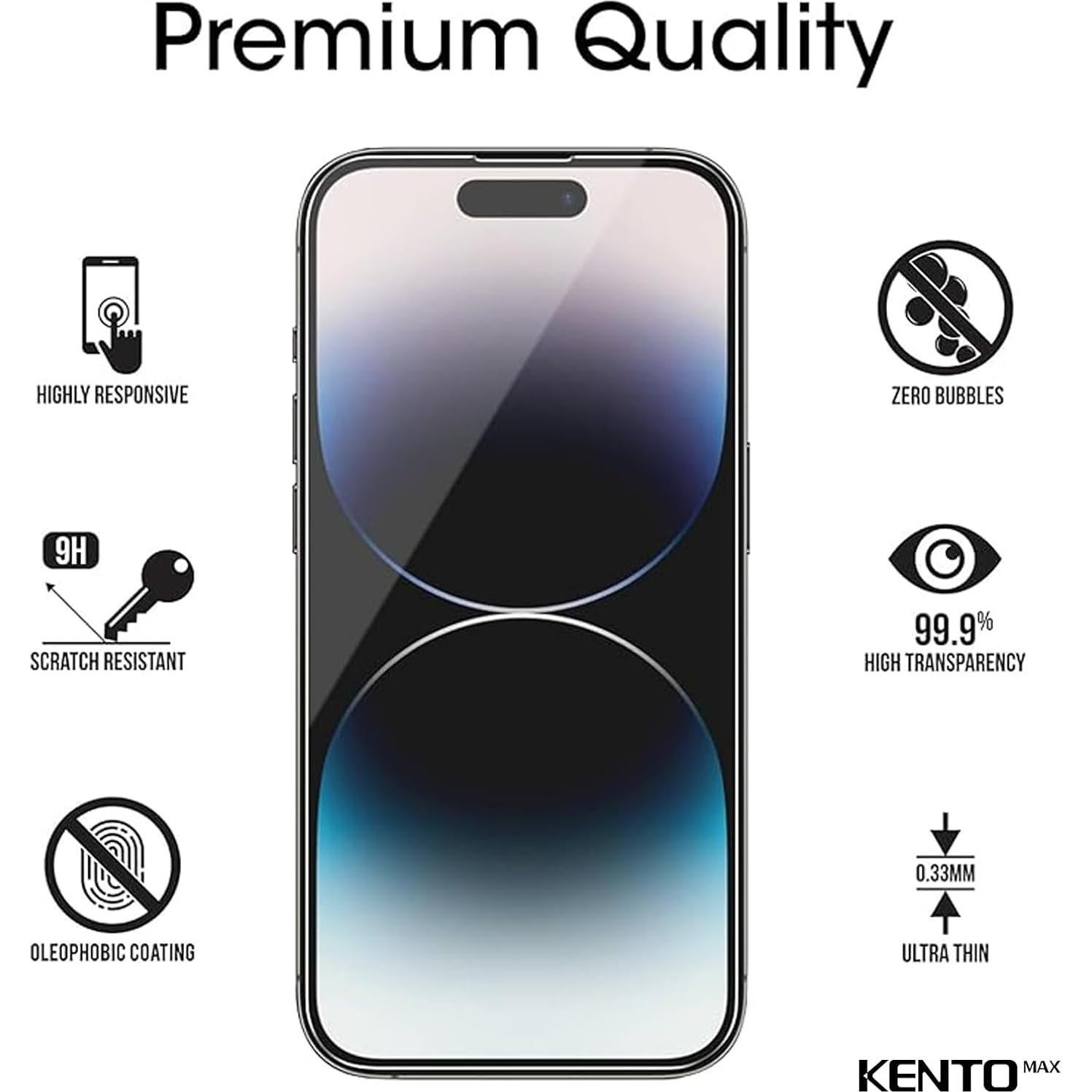 Protector de Pantalla KENTO MAX 9H para iPhone 12 Pro Max