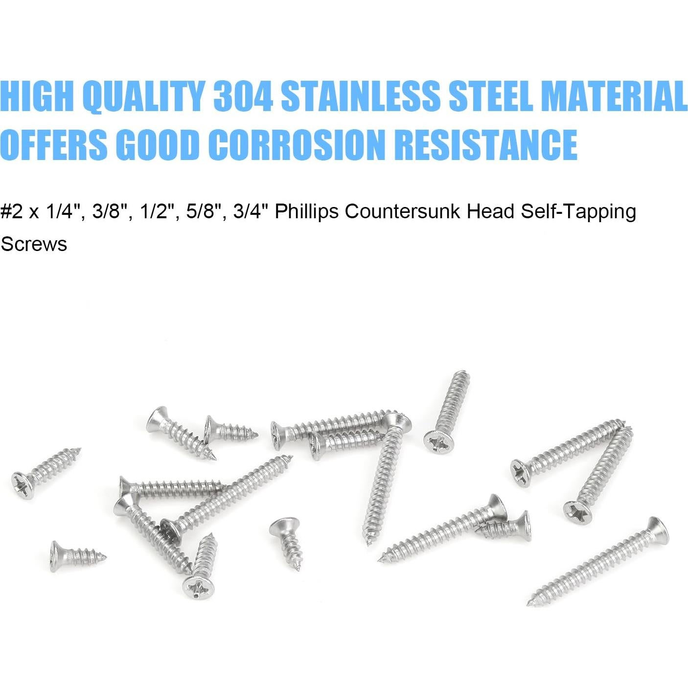 Kit de Tornillos Autoperforantes DYWISHKEY 246 Piezas #2