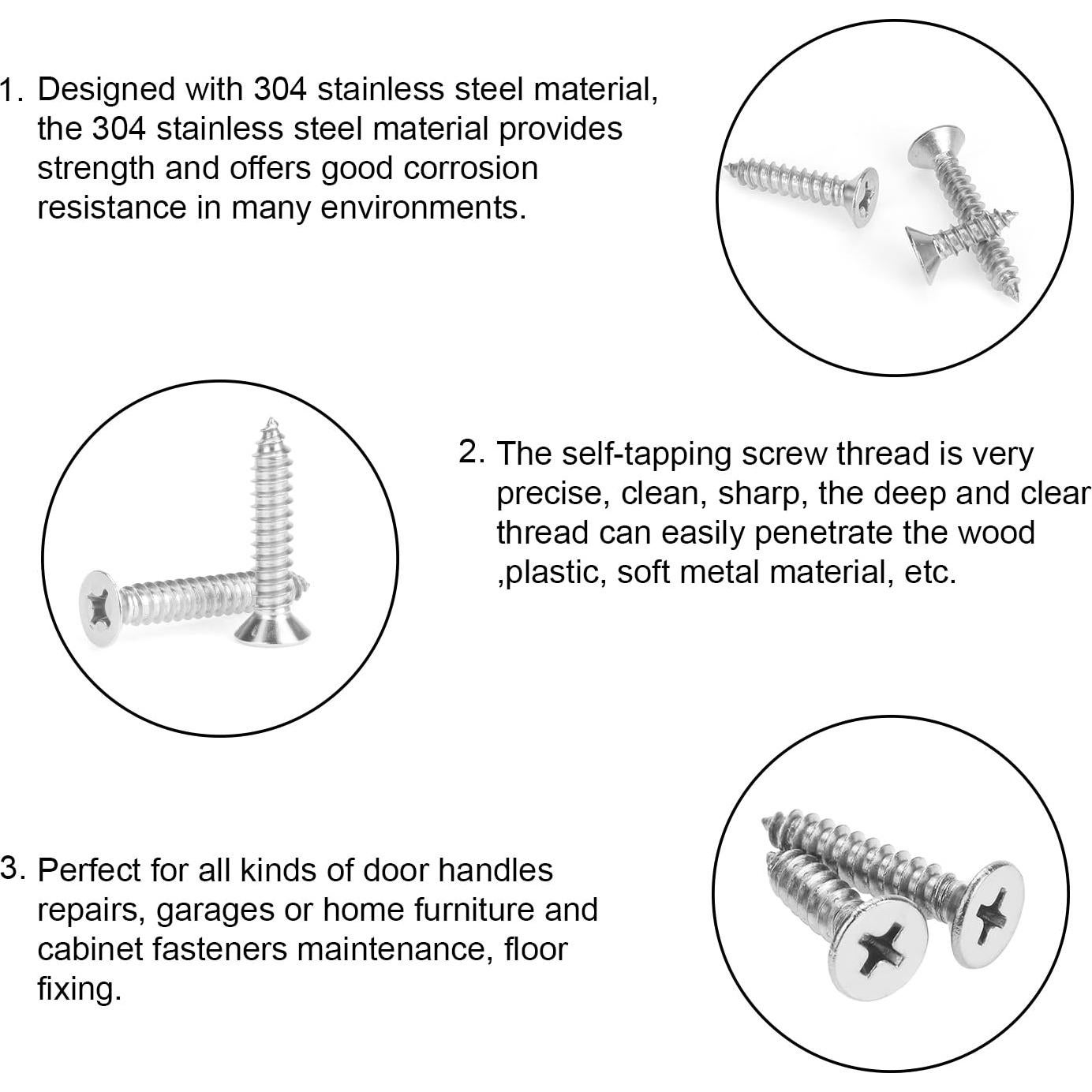 Kit de Tornillos Autoperforantes DYWISHKEY 246 Piezas #2