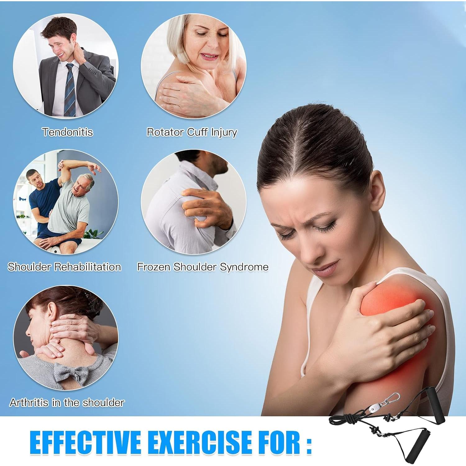 Polea de Rehabilitación de Hombro ATENTO con Bandas de Resistencia