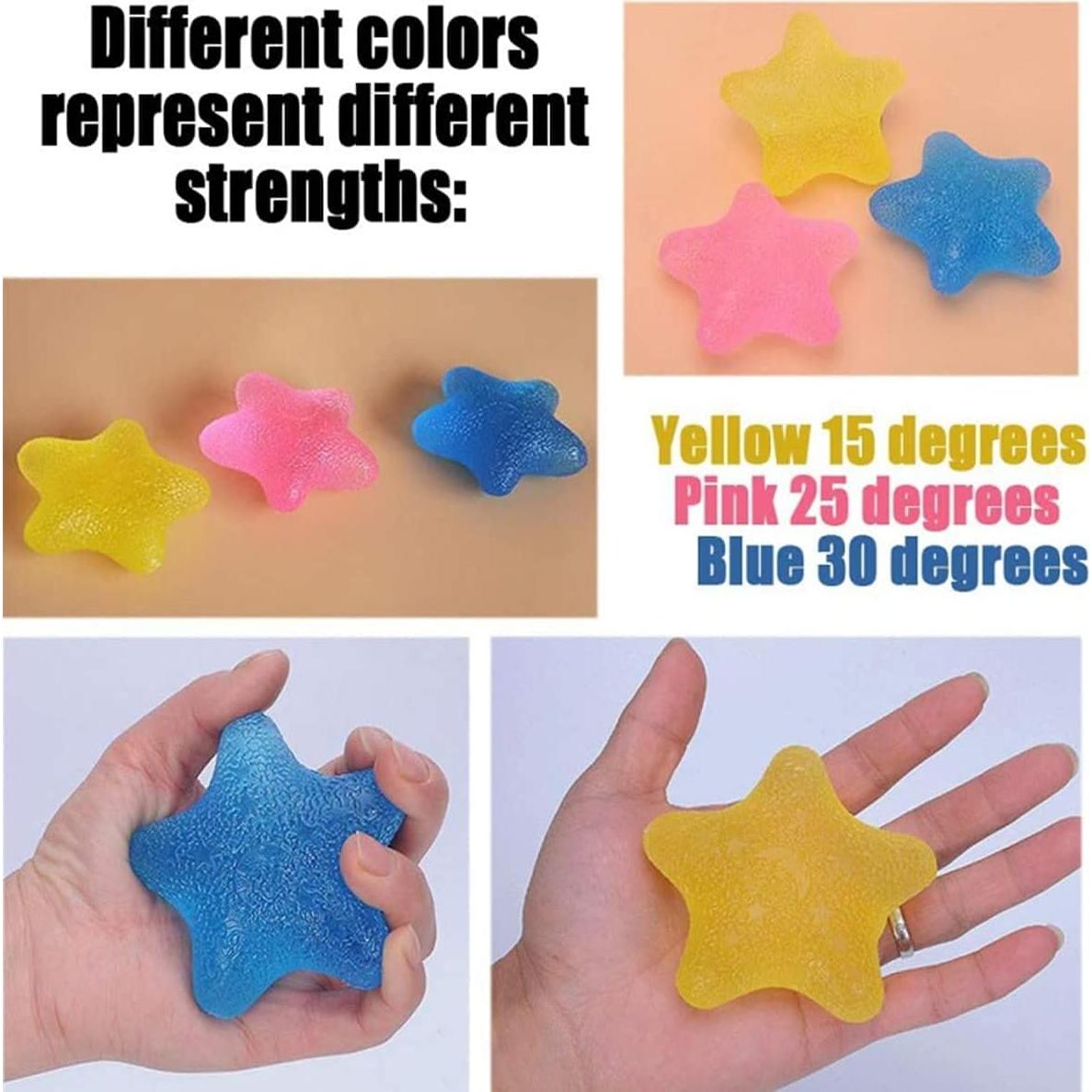 Bolas de Ejercicio para Manos FMELAH - Alivio de Estrés 3 Niveles