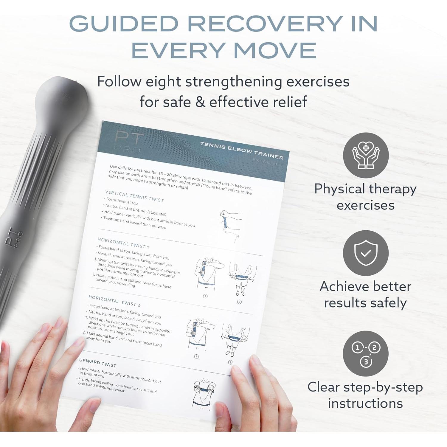 Entrenador de Codo de Tenis PT Pro - Alivio Dolor y Fuerza