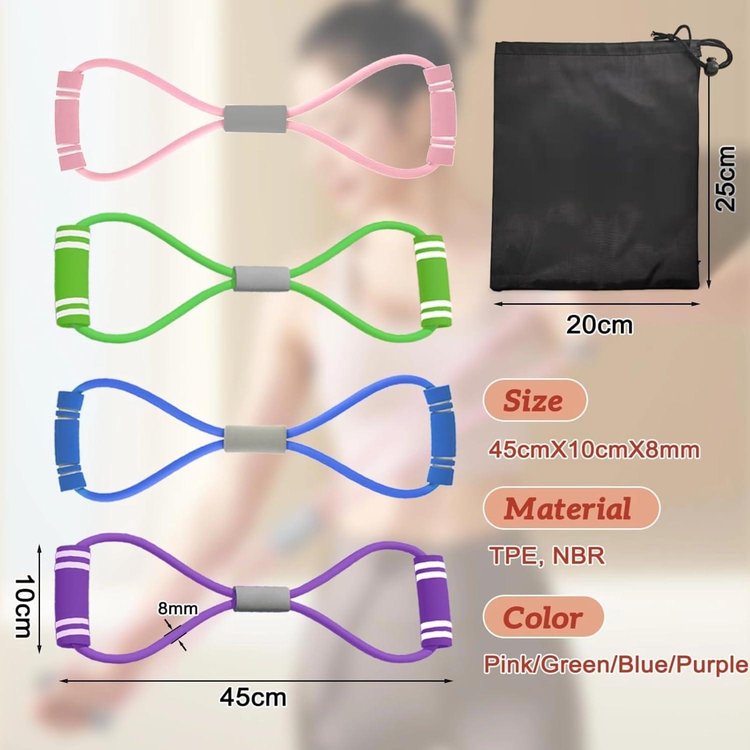 Banda de Resistencia Figura 8 Funvalley Surperfect - 4 Piezas