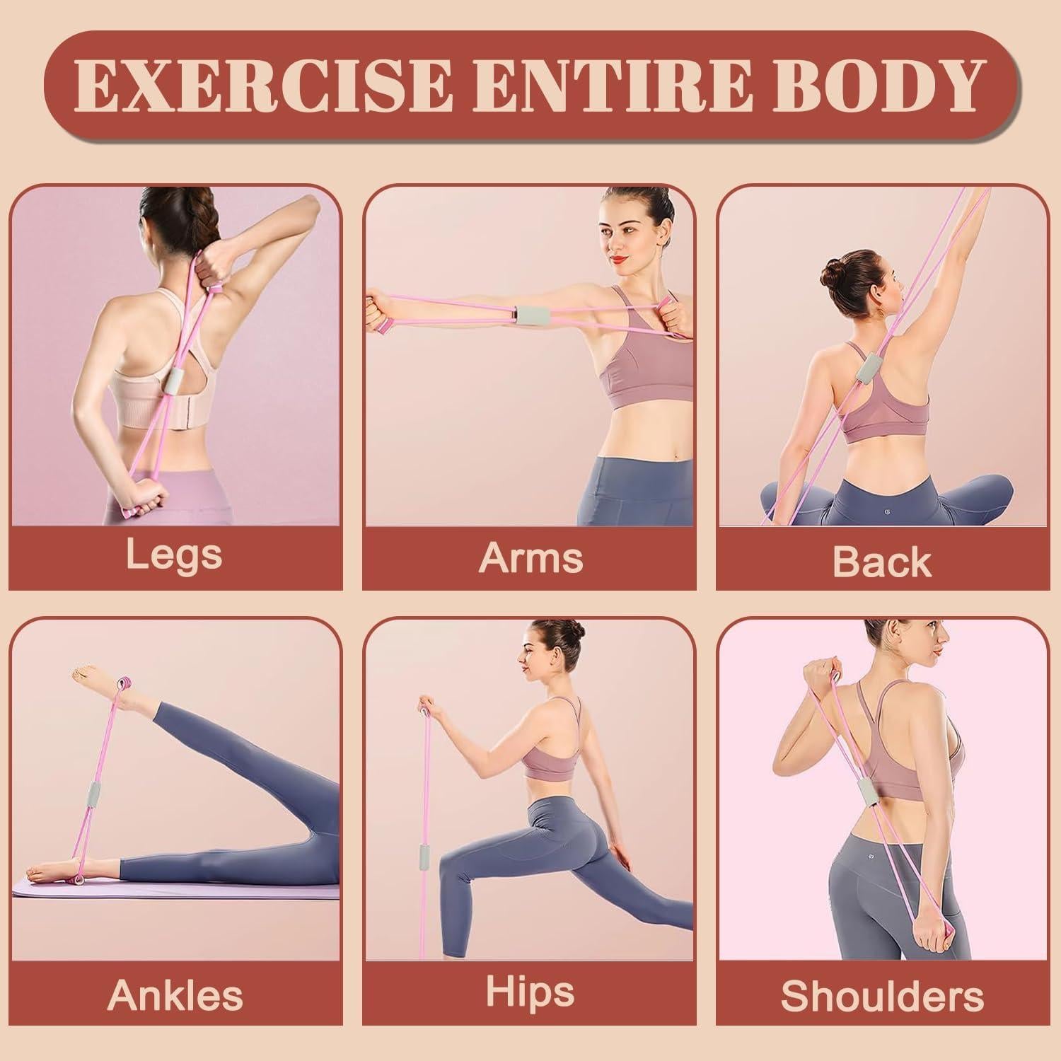 Banda de Resistencia Figura 8 Funvalley Surperfect - 4 Piezas