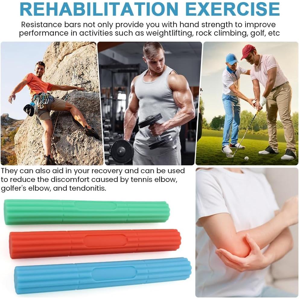 Barras de Resistencia HOUSEEN para Terapia - 3 Niveles