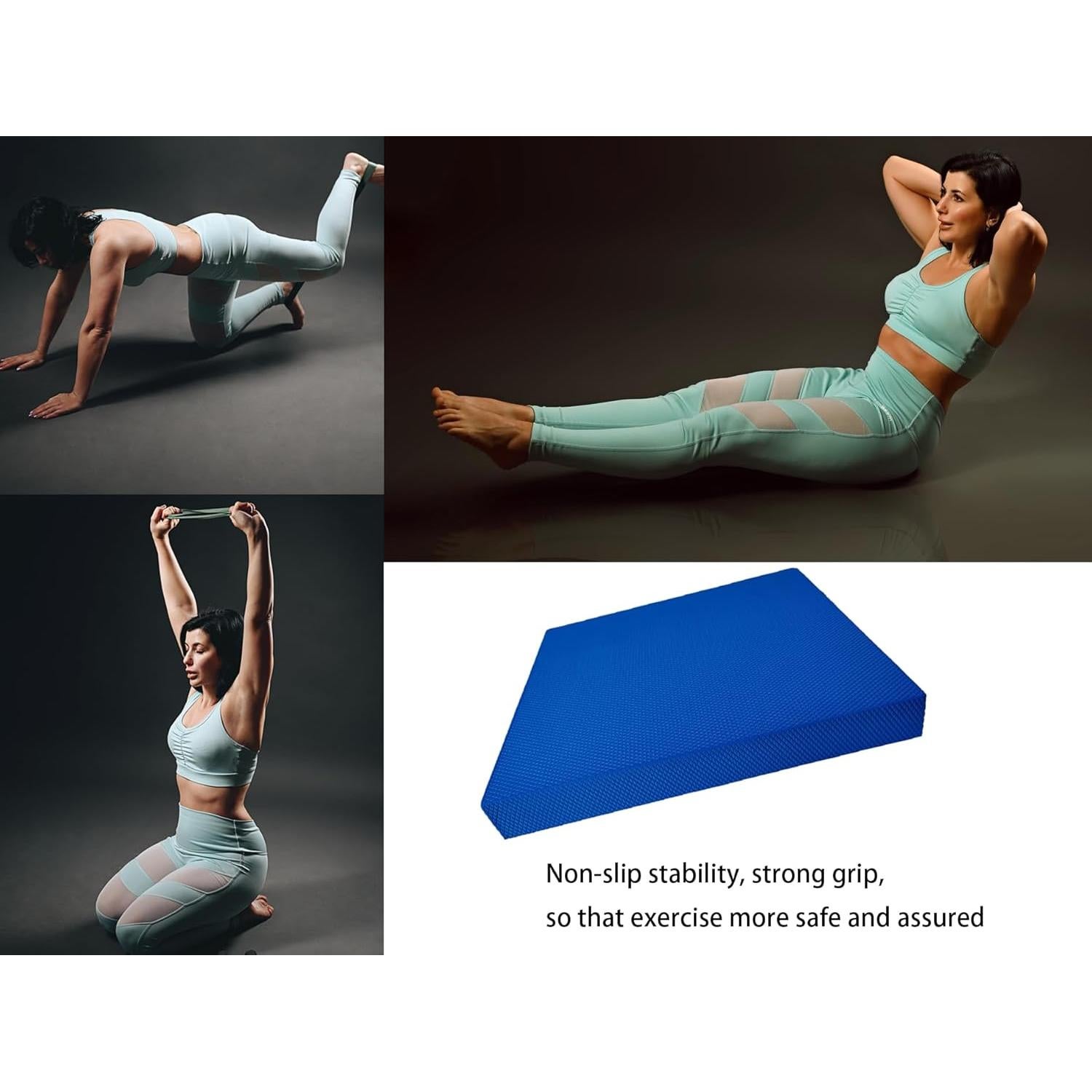 Almohadilla de Equilibrio Genérica Azul 40x33 cm para Ejercicio