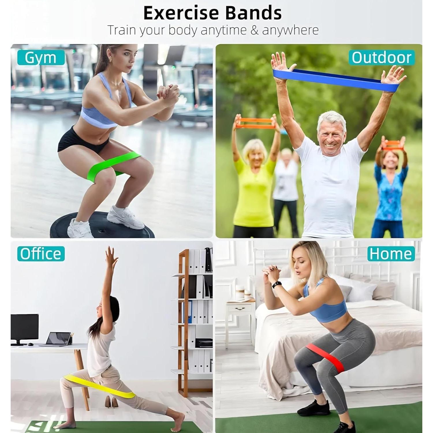 Conjunto de Bandas de Resistencia Genérico 5 Niveles para Fitness