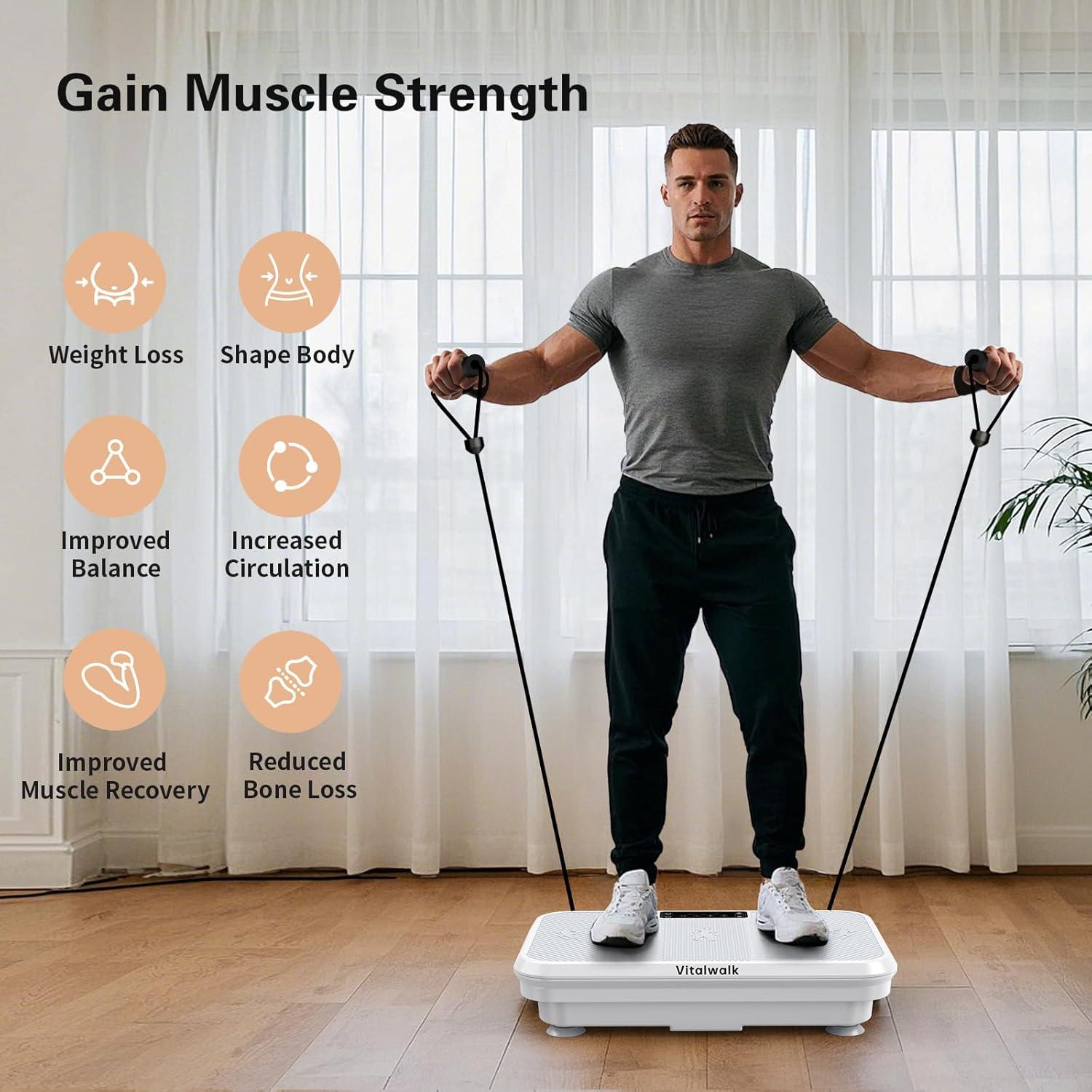 Máquina de Ejercicio Vibratoria VITALWALK 150kg Drenaje Linfático