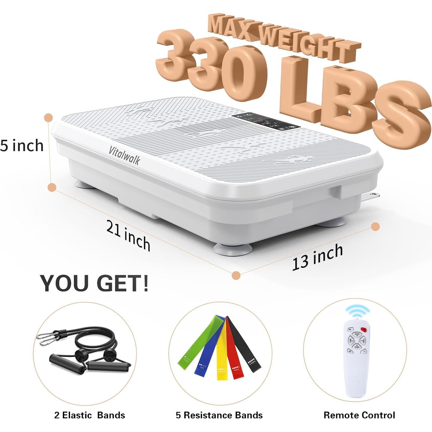 Máquina de Ejercicio Vibratoria VITALWALK 150kg Drenaje Linfático