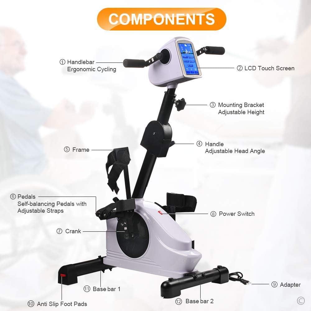 Entrenador de bicicleta de rehabilitación EBEST con pantalla LCD