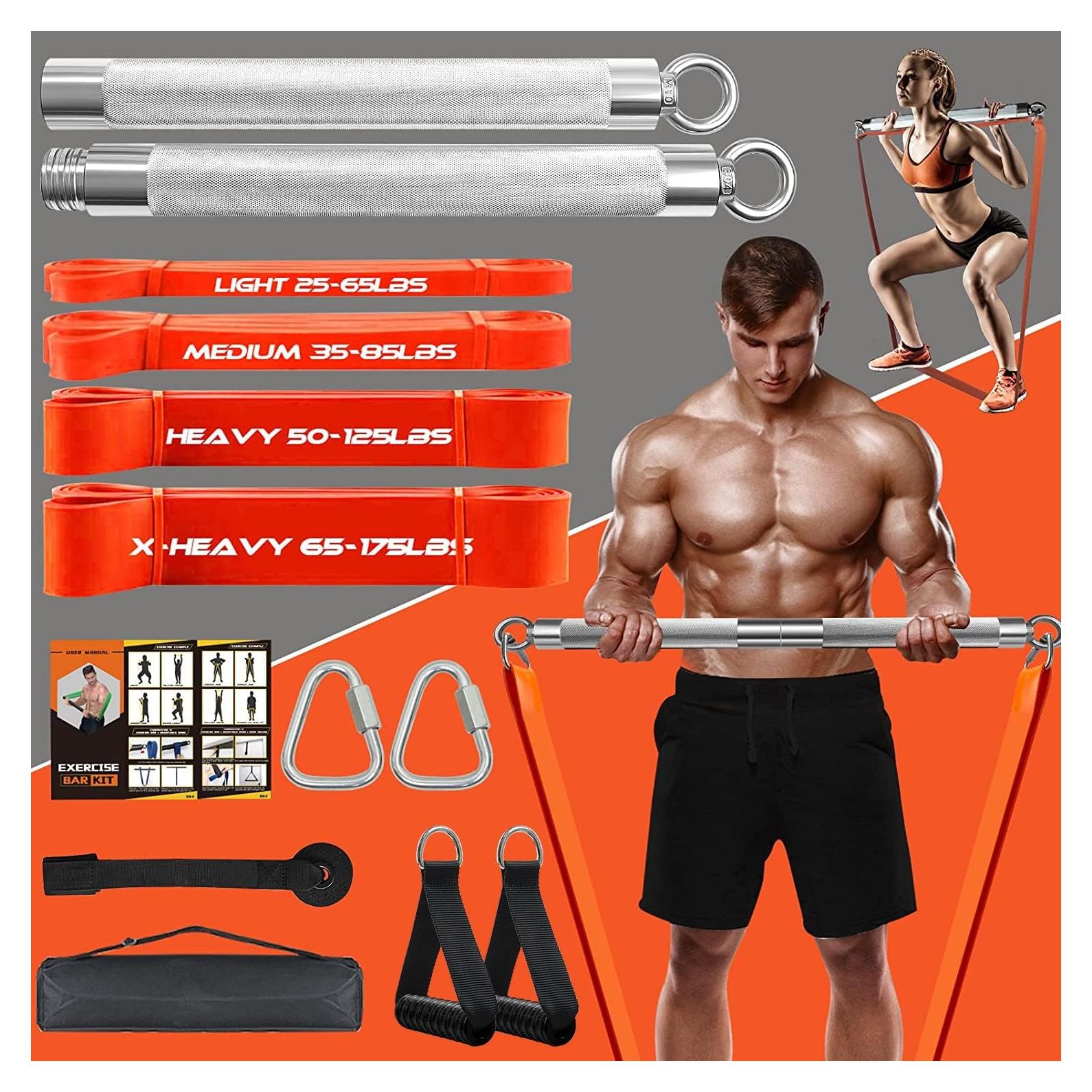 Conjunto de Barra de Resistencia DASKING 500LB para Gimnasio