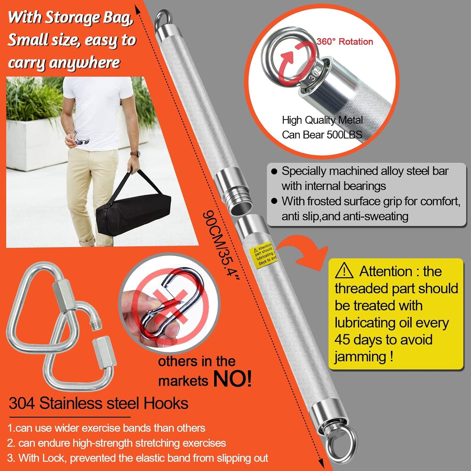 Conjunto de Barra de Resistencia DASKING 500LB para Gimnasio