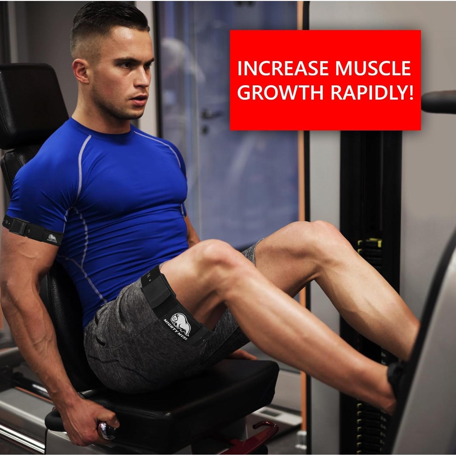 Bandas de Oclusión Mighty Musk - Paquete de 4 para Bíceps y Piernas