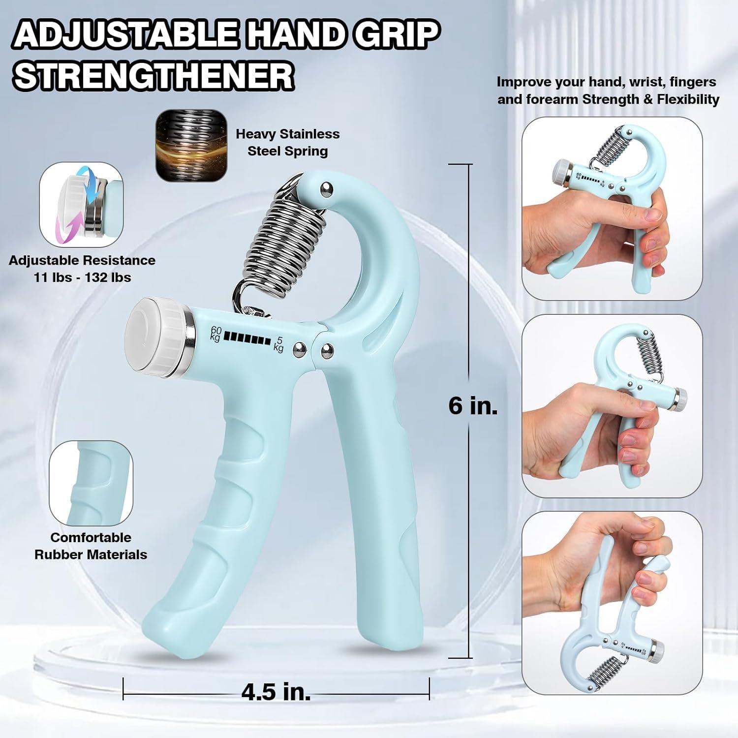 Kit de Fortalecimiento de Agarre TwinBeing - 4 Piezas para Mano y Frisbee