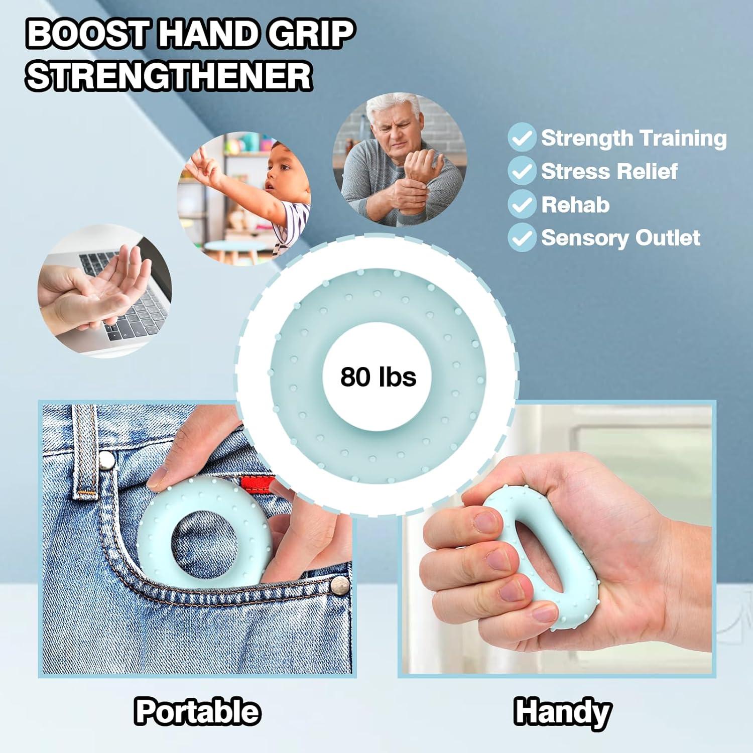 Kit de Fortalecimiento de Agarre TwinBeing - 4 Piezas para Mano y Frisbee