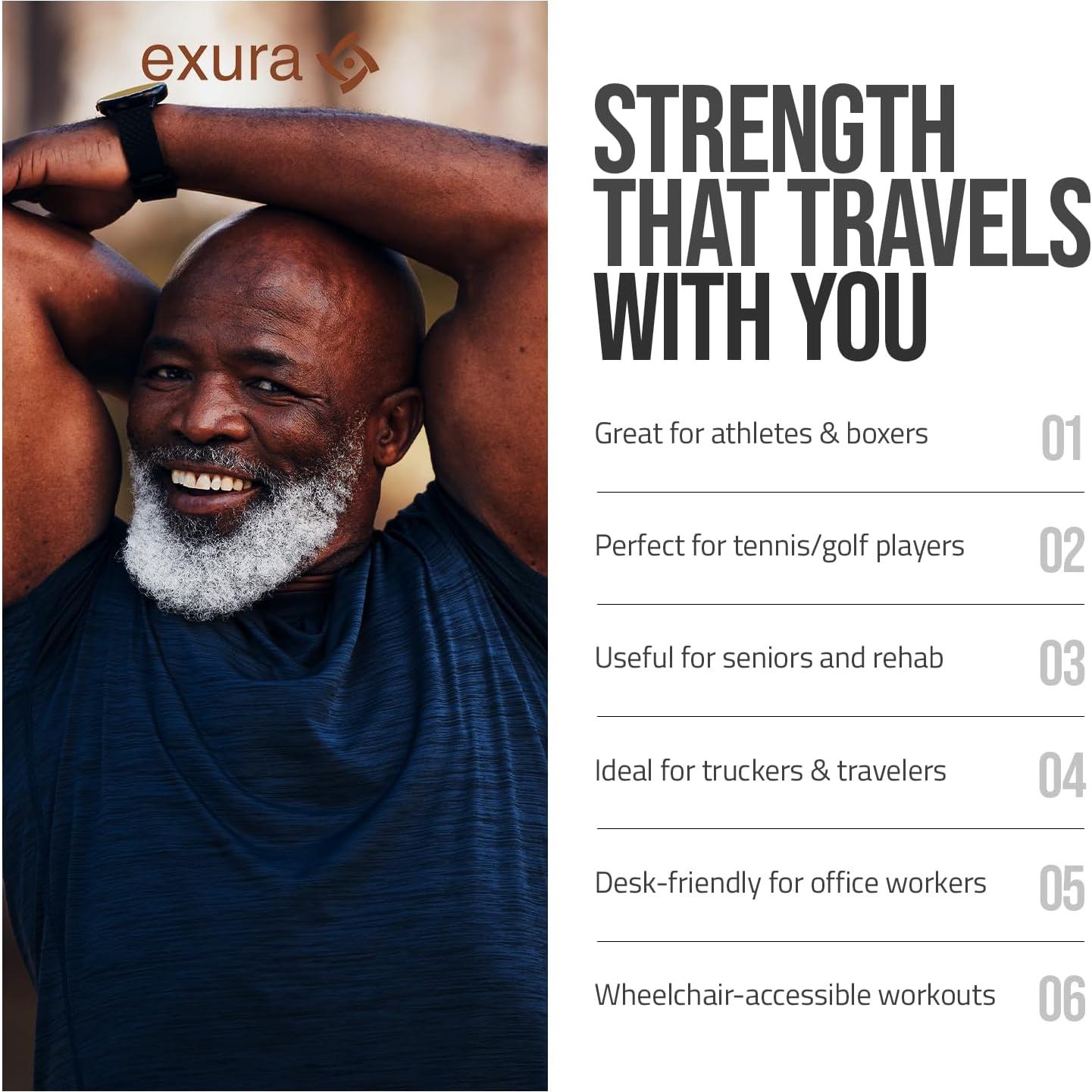 Entrenador de Fuerza de Antebrazo Exura 5.44 kg con Guantes