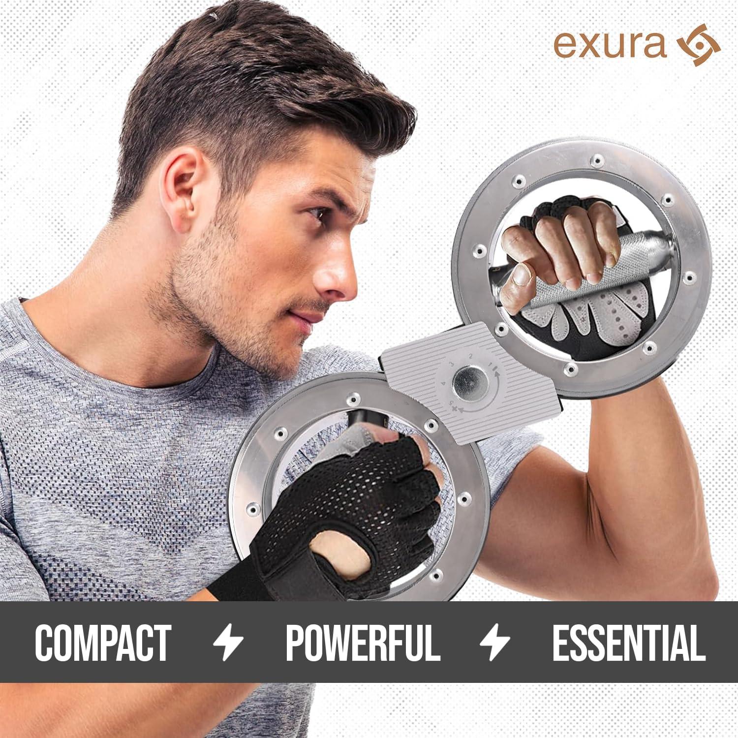 Entrenador de Fuerza de Antebrazo Exura 5.44 kg con Guantes