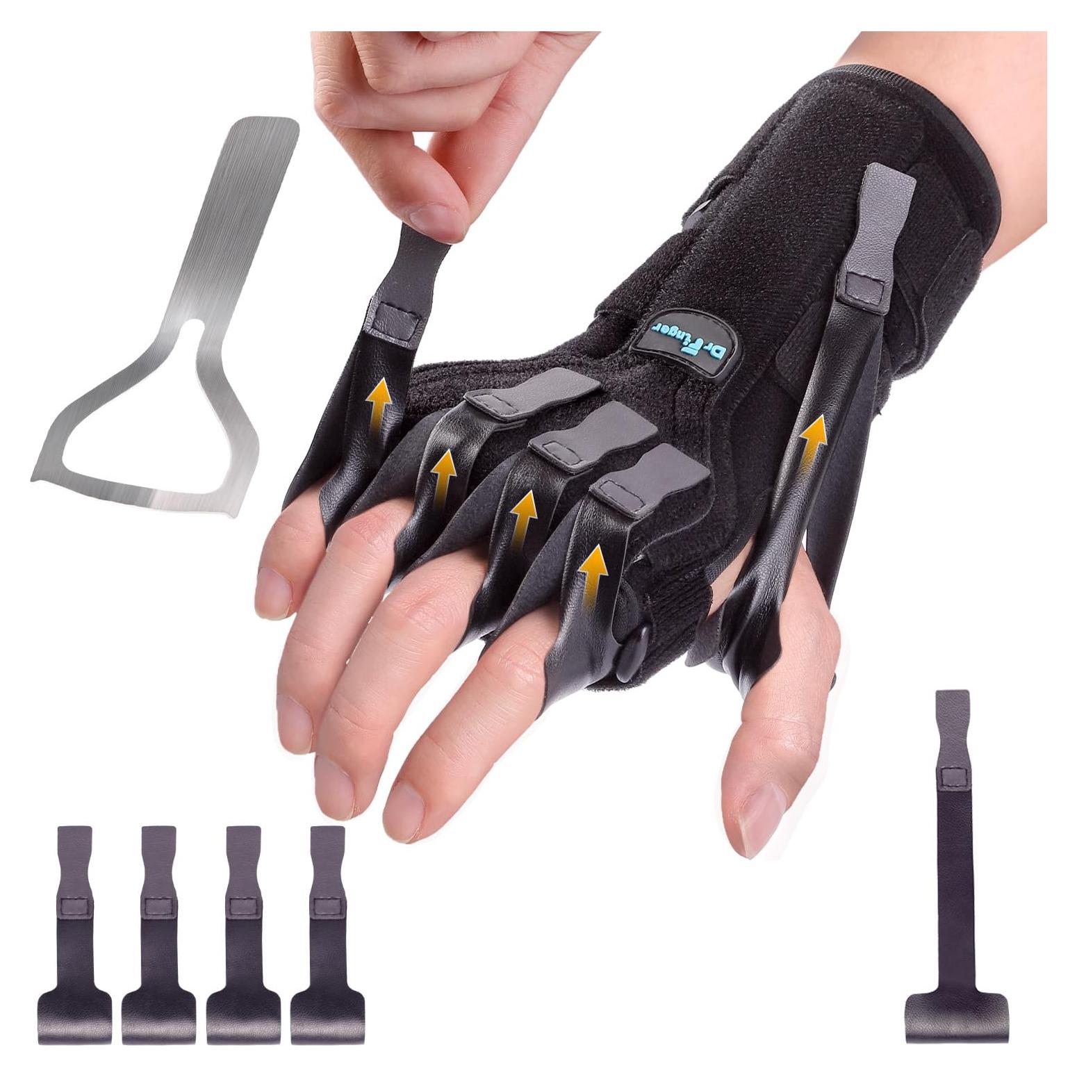 Férula para Parálisis del Nervio Radial DrFinger - Ajustable, Negro