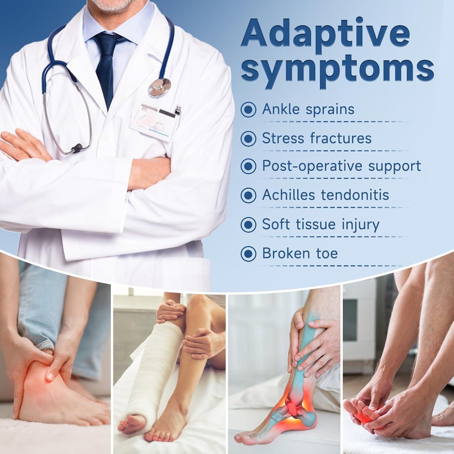 Bota Inflable Ortopédica Veanvoky para Fractura de Tobillo Mediana