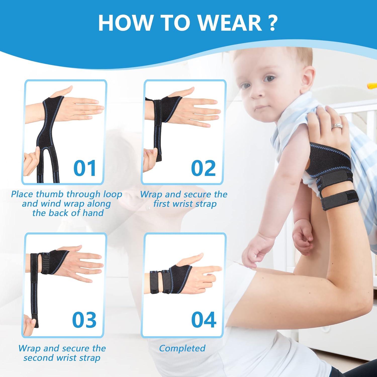 Muñequera Ajustable TFCC Joingood - Talla Única Azul