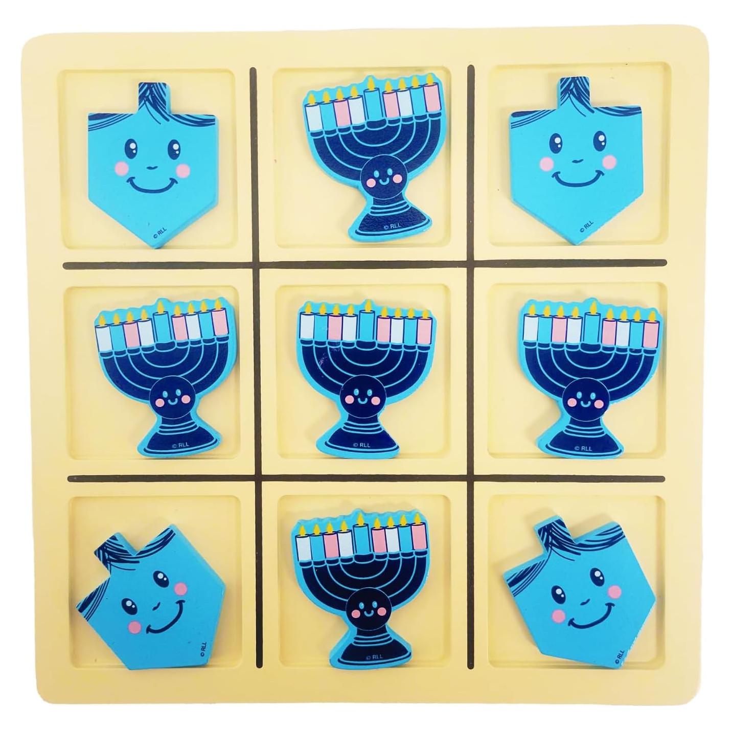 Juego de Tic Tac Toe Rite Lite - Madera para Hanukkah