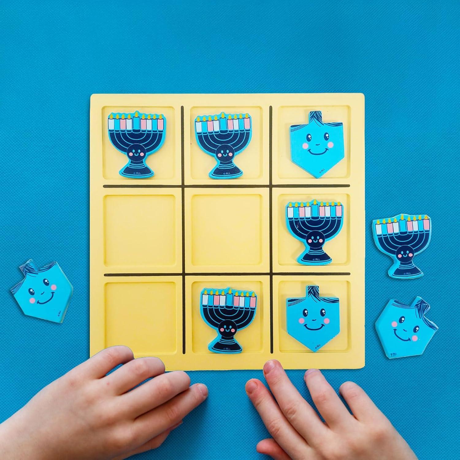 Juego de Tic Tac Toe Rite Lite - Madera para Hanukkah