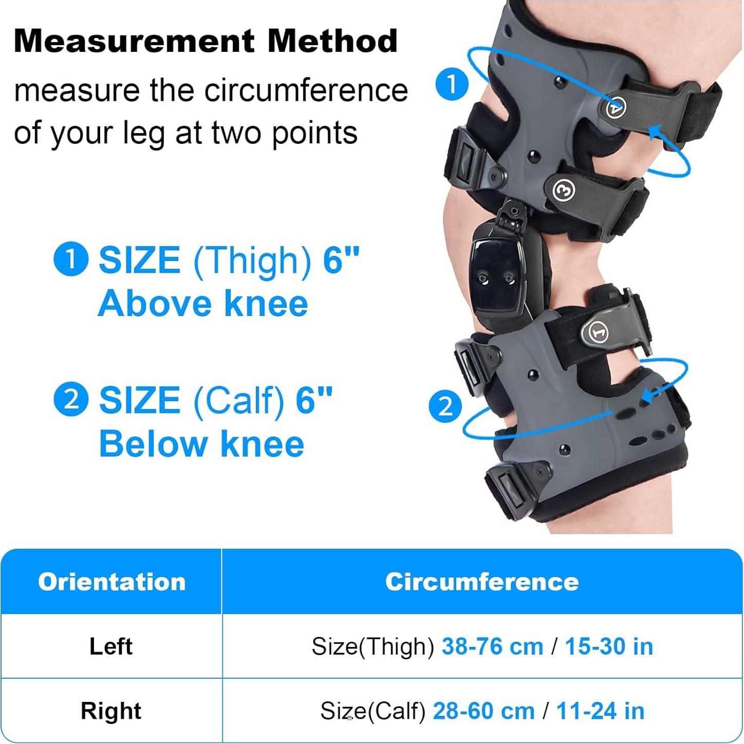 Rodillera Descompresora OA RISURRY para Osteoartritis - Soporte Ajustable