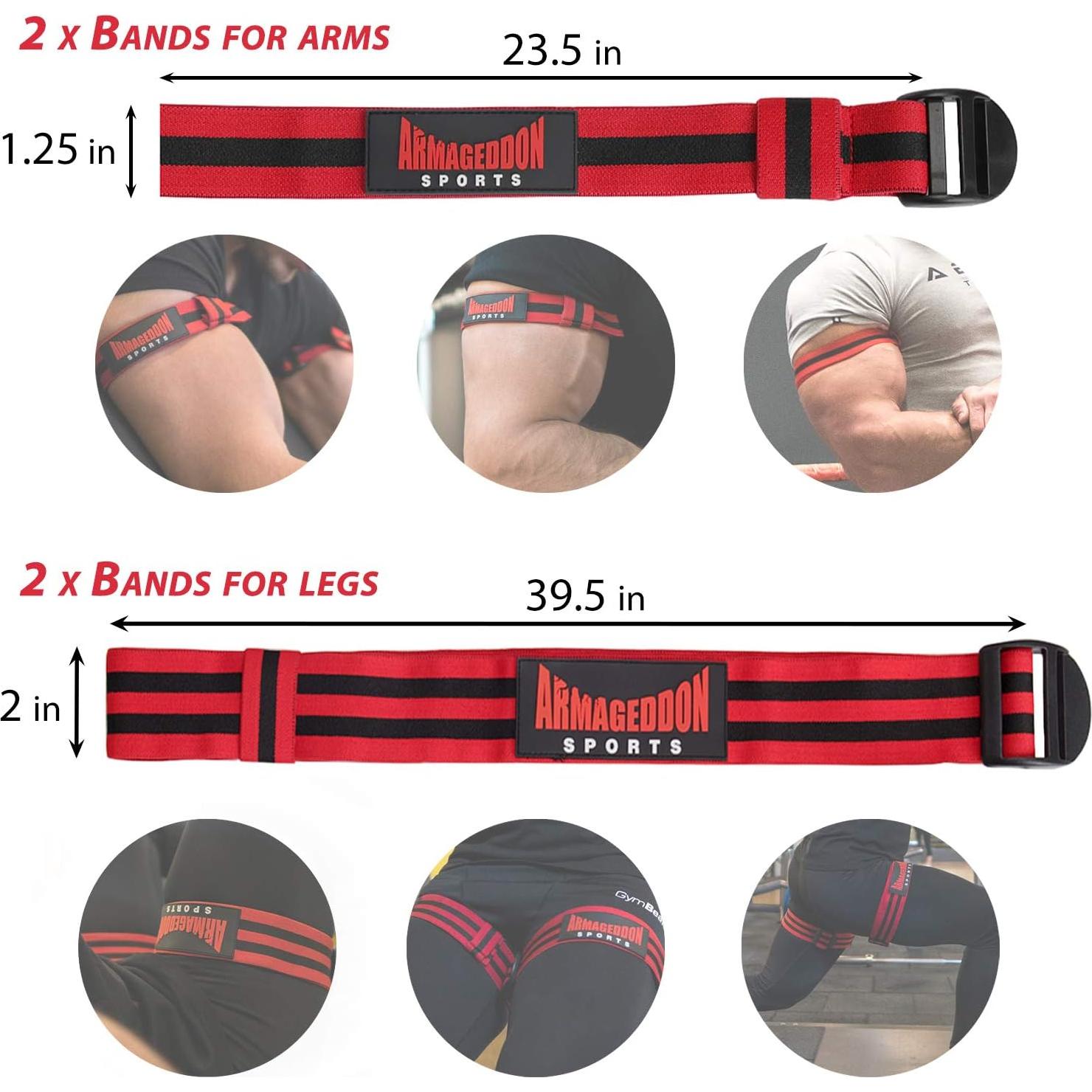 Bandas de Entrenamiento Muscular Armageddon - Oclusión Sanguínea