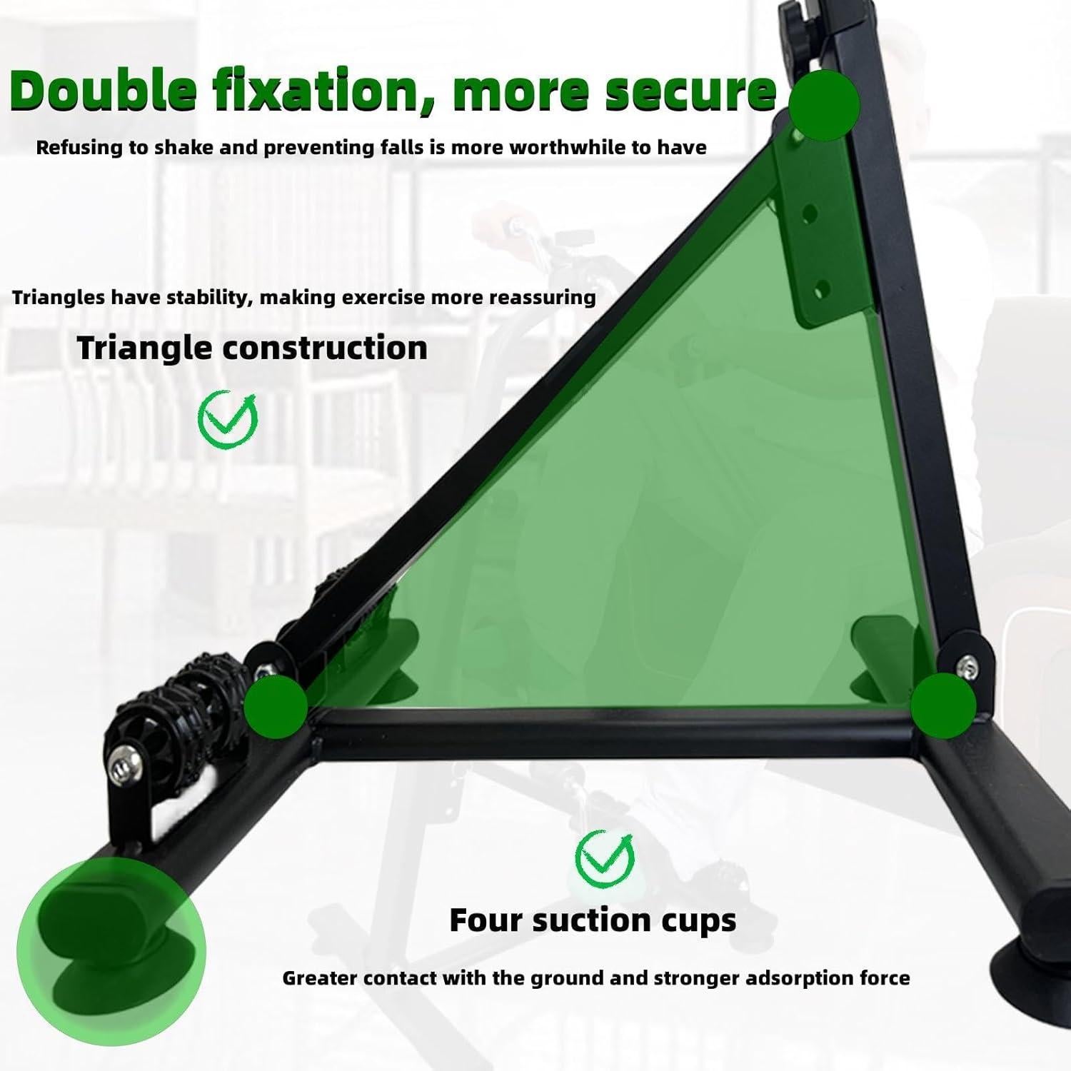 Ejercitador de Pedales EvepeS para Rehabilitación - Negro