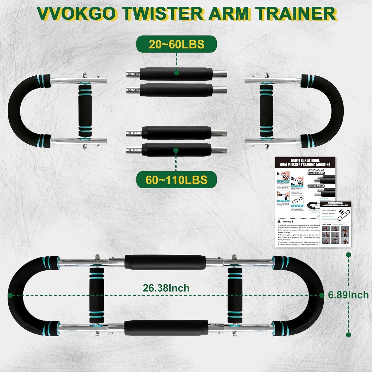Entrenador de Brazos Twister VVOKGO TAT01 Ajustable 9-50kg
