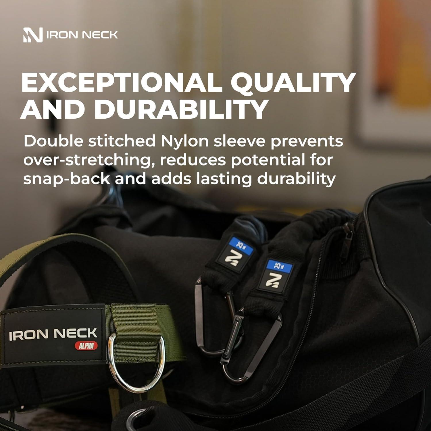 Banda de Resistencia Iron Neck 25lb (11.34kg) para Ejercicio