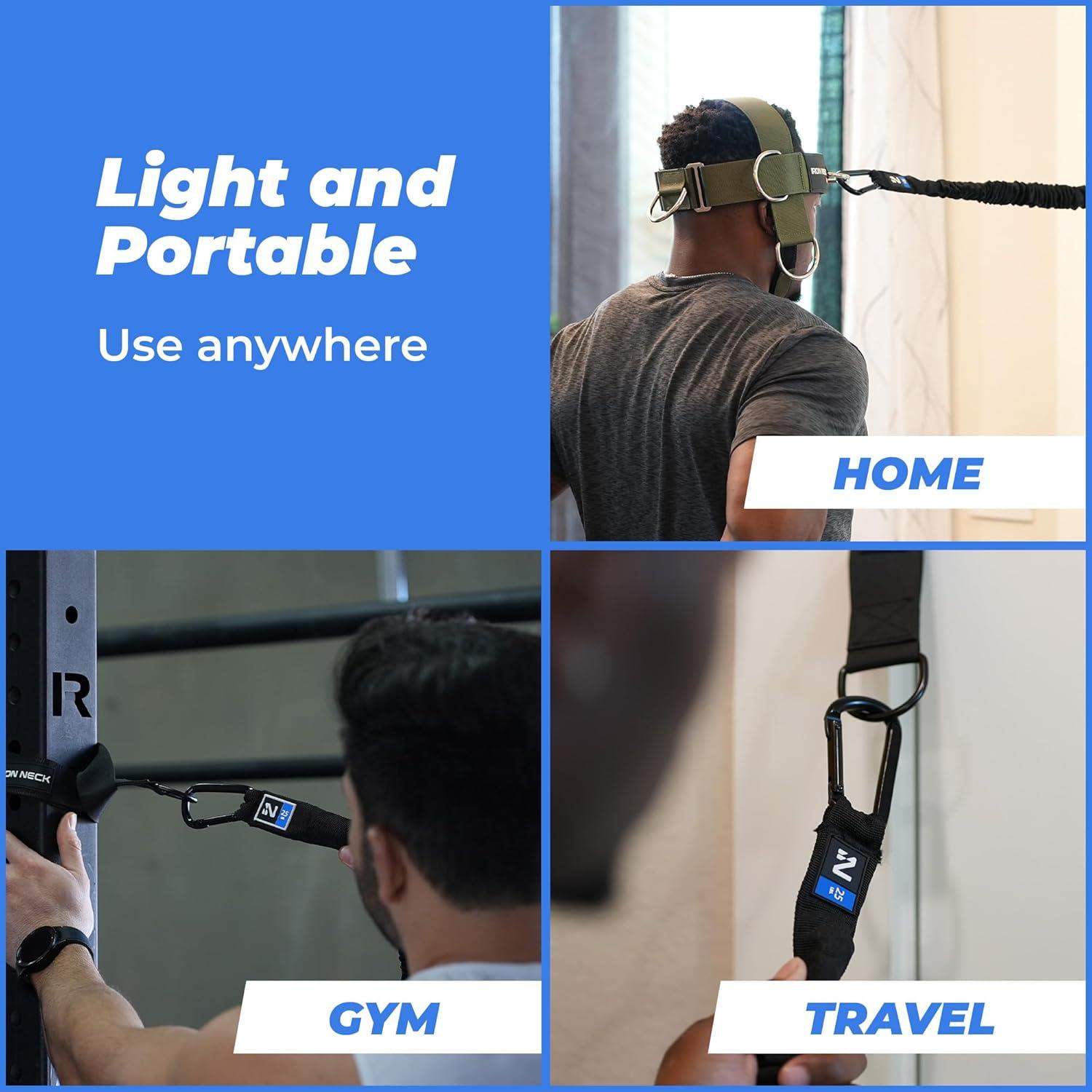 Banda de Resistencia Iron Neck 25lb (11.34kg) para Ejercicio