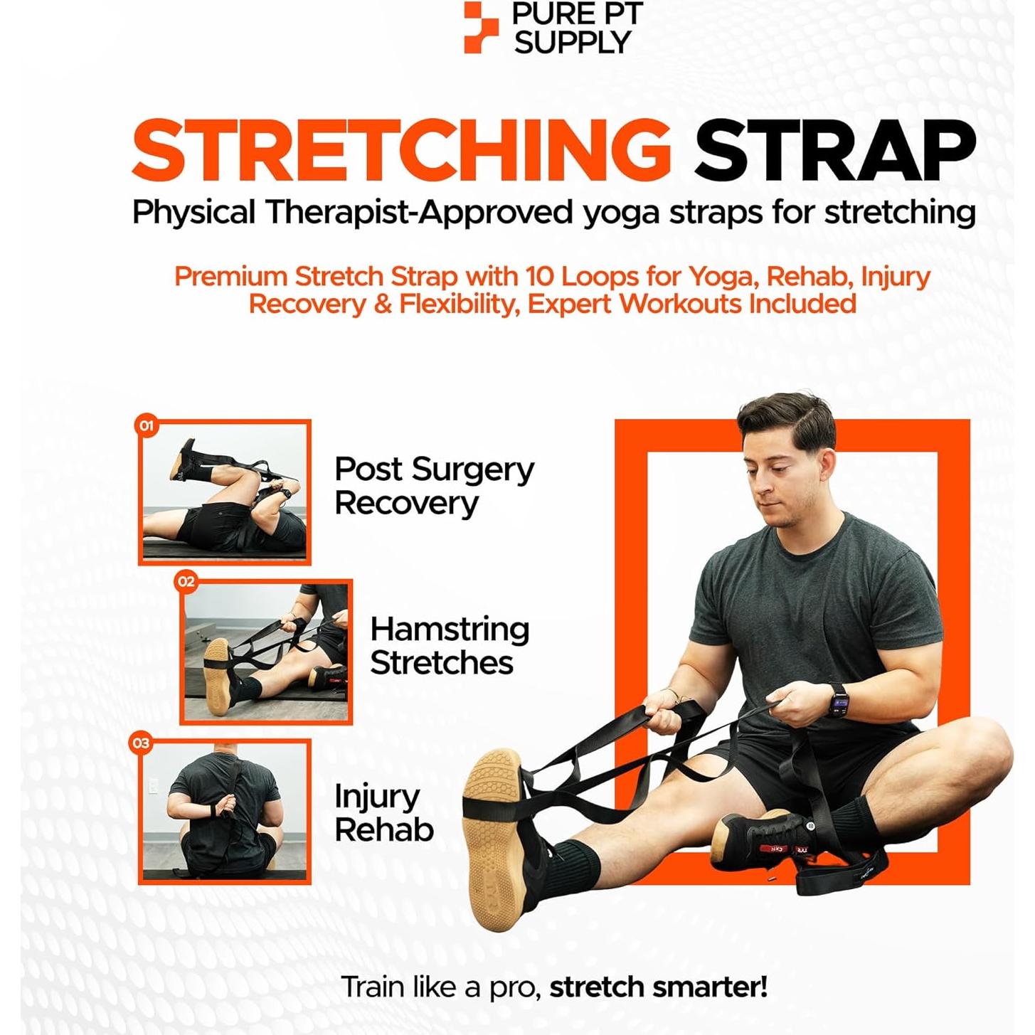 Correa de Estiramiento Pure PT - Yoga y Rehabilitación 90cm