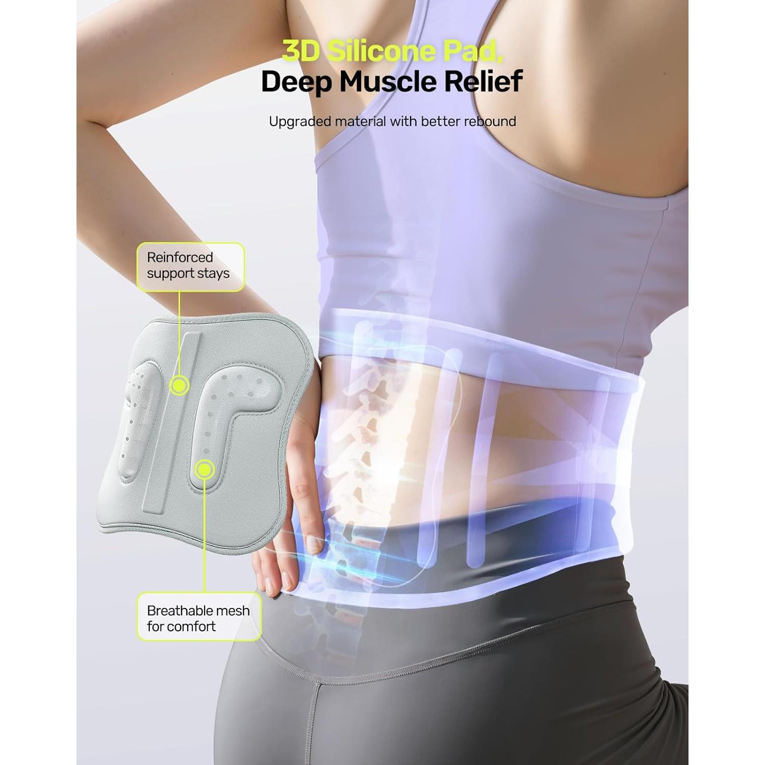 Faja de Soporte Lumbar Rakiie para Mujeres Talla M Púrpura