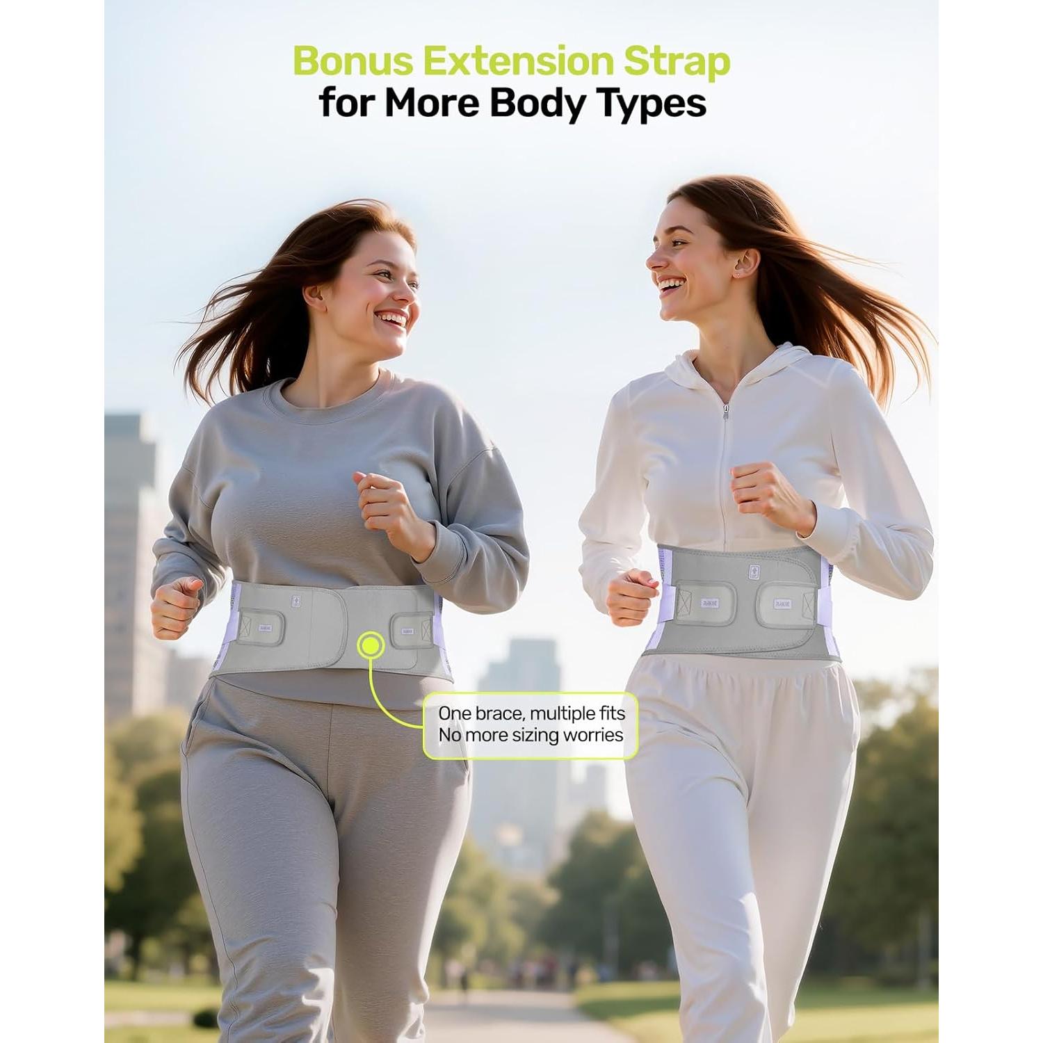 Faja de Soporte Lumbar Rakiie para Mujeres Talla M Púrpura